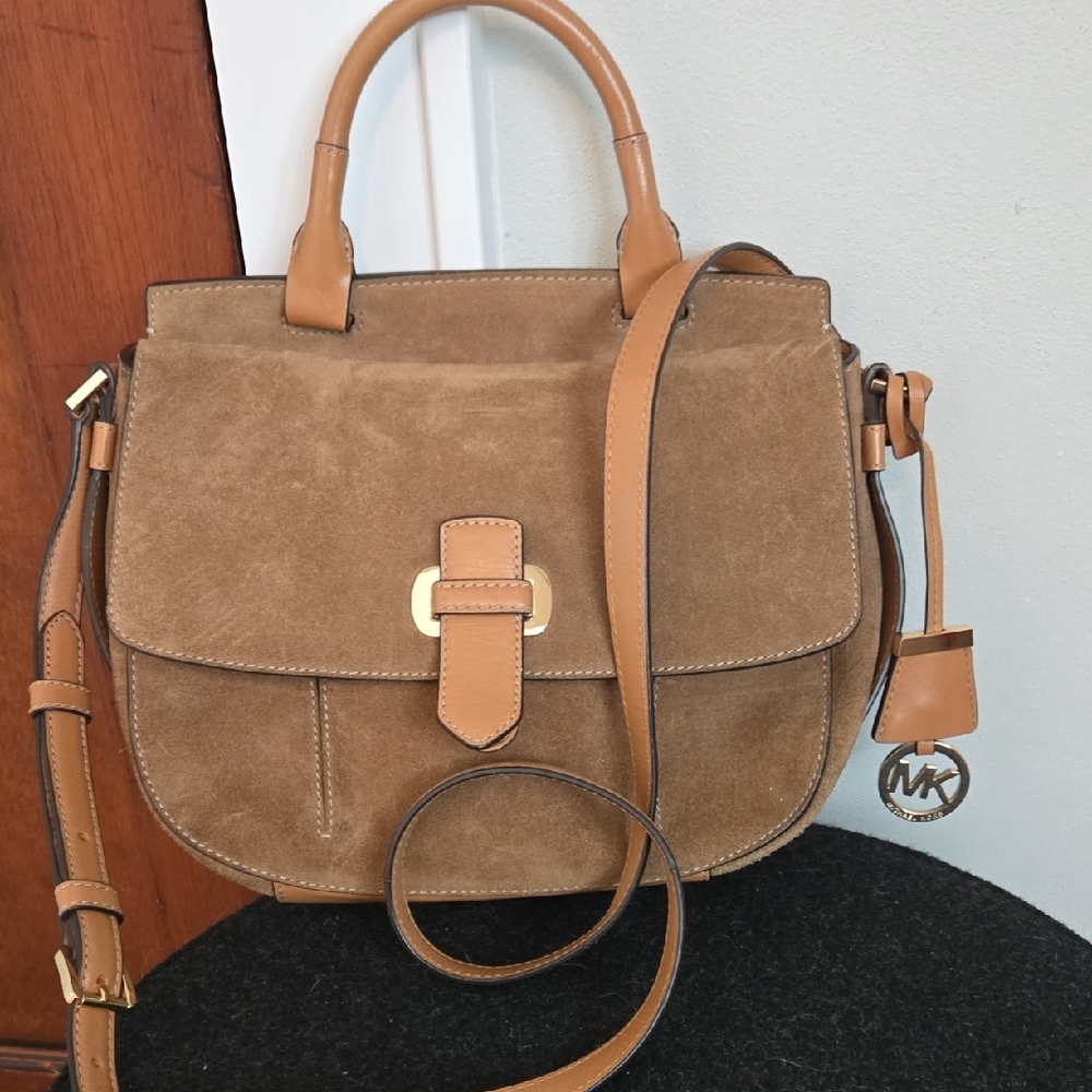 Michael Kors Brown Suede Satchel